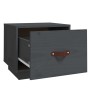 Nachttische 2 Stück massives graues Kiefernholz 40x34x35 cm von vidaXL, Nachttische - Ref: Foro24-818290, Preis: 64,40 €, Rab...