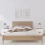 Mesitas de noche 2 uds madera maciza pino blanco 40x34x35 cm de vidaXL, Mesitas de noche - Ref: Foro24-818288, Precio: 63,78 ...