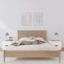 Nachttische 2 Stück aus massivem weißem Kiefernholz 40x34x35 cm von vidaXL, Nachttische - Ref: Foro24-818288, Preis: 64,40 €,...