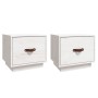 Bedside tables 2 pcs solid white pine wood 40x34x35 cm by vidaXL, Nightstands - Ref: Foro24-818288, Price: 64,40 €, Discount: %
