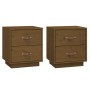 Nachttische 2 Stück honigbraunes Kiefernholz 40x34x45 cm von vidaXL, Nachttische - Ref: Foro24-818332, Preis: 87,11 €, Rabatt: %