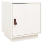 Solid white pine wood bedside table 40x34x45 cm by vidaXL, Nightstands - Ref: Foro24-818277, Price: 44,04 €, Discount: %