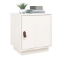 Solid white pine wood bedside table 40x34x45 cm by vidaXL, Nightstands - Ref: Foro24-818277, Price: 44,04 €, Discount: %