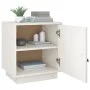 Solid white pine wood bedside table 40x34x45 cm by vidaXL, Nightstands - Ref: Foro24-818277, Price: 43,56 €, Discount: %