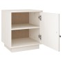 Solid white pine wood bedside table 40x34x45 cm by vidaXL, Nightstands - Ref: Foro24-818277, Price: 44,04 €, Discount: %
