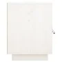 Solid white pine wood bedside table 40x34x45 cm by vidaXL, Nightstands - Ref: Foro24-818277, Price: 43,56 €, Discount: %
