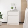 Nachttisch aus massivem weißem Kiefernholz, 40 x 31 x 50 cm von vidaXL, Nachttische - Ref: Foro24-808125, Preis: 46,80 €, Rab...