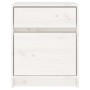 Nachttisch aus massivem weißem Kiefernholz, 40 x 31 x 50 cm von vidaXL, Nachttische - Ref: Foro24-808125, Preis: 46,80 €, Rab...