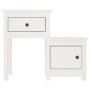 Nachttisch aus massivem Kiefernholz weiß 79,5x38x65,5 cm von vidaXL, Nachttische - Ref: Foro24-814541, Preis: 77,86 €, Rabatt: %
