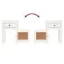 Nachttisch aus massivem Kiefernholz weiß 79,5x38x65,5 cm von vidaXL, Nachttische - Ref: Foro24-814541, Preis: 76,99 €, Rabatt: %