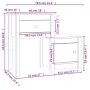 Nachttisch aus massivem Kiefernholz weiß 79,5x38x65,5 cm von vidaXL, Nachttische - Ref: Foro24-814541, Preis: 76,99 €, Rabatt: %