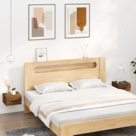Wall bedside tables 2 pcs oak brown 35x35x20 cm by vidaXL, Nightstands - Ref: Foro24-817584, Price: 58,89 €, Discount: %