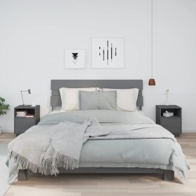 Bedside tables 2 pcs solid gray pine wood 40x34x55 cm by vidaXL, Nightstands - Ref: Foro24-818320, Price: 79,73 €, Discount: %