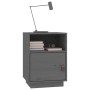 Bedside tables 2 pcs solid gray pine wood 40x34x55 cm by vidaXL, Nightstands - Ref: Foro24-818320, Price: 79,73 €, Discount: %