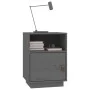 Bedside tables 2 pcs solid gray pine wood 40x34x55 cm by vidaXL, Nightstands - Ref: Foro24-818320, Price: 78,89 €, Discount: %