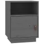 Bedside tables 2 pcs solid gray pine wood 40x34x55 cm by vidaXL, Nightstands - Ref: Foro24-818320, Price: 78,89 €, Discount: %