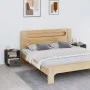 Mesitas de noche 2 uds madera maciza pino gris 40x34x45 cm de vidaXL, Mesitas de noche - Ref: Foro24-818300, Precio: 69,72 €,...