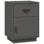 Bedside tables 2 pcs solid gray pine wood 40x34x55 cm by vidaXL, Nightstands - Ref: Foro24-818310, Price: 90,30 €, Discount: %