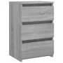 Sonoma gray plywood bedside table 40x35x62.5 cm by vidaXL, Nightstands - Ref: Foro24-815173, Price: 58,02 €, Discount: %