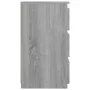Sonoma gray plywood bedside table 40x35x62.5 cm by vidaXL, Nightstands - Ref: Foro24-815173, Price: 58,02 €, Discount: %