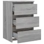 Sonoma gray plywood bedside table 40x35x62.5 cm by vidaXL, Nightstands - Ref: Foro24-815173, Price: 58,02 €, Discount: %
