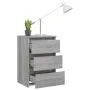 Sonoma gray plywood bedside table 40x35x62.5 cm by vidaXL, Nightstands - Ref: Foro24-815173, Price: 58,02 €, Discount: %
