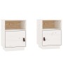 Bedside tables 2 pcs solid white pine wood 40x34x55 cm by vidaXL, Nightstands - Ref: Foro24-818318, Price: 71,72 €, Discount: %