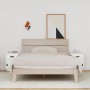 Nachttische 2 Stück aus massivem weißem Kiefernholz 40x34x55 cm von vidaXL, Nachttische - Ref: Foro24-818308, Preis: 91,26 €,...