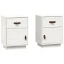 Bedside tables 2 pcs solid white pine wood 40x34x55 cm by vidaXL, Nightstands - Ref: Foro24-818308, Price: 81,29 €, Discount: %