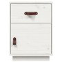 Nachttische 2 Stück aus massivem weißem Kiefernholz 40x34x55 cm von vidaXL, Nachttische - Ref: Foro24-818308, Preis: 91,26 €,...