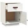 Bedside tables 2 pcs solid white pine wood 40x34x55 cm by vidaXL, Nightstands - Ref: Foro24-818308, Price: 81,29 €, Discount: %