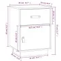 Bedside tables 2 pcs solid white pine wood 40x34x55 cm by vidaXL, Nightstands - Ref: Foro24-818308, Price: 81,29 €, Discount: %