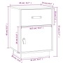 Nachttische 2 Stück aus massivem weißem Kiefernholz 40x34x55 cm von vidaXL, Nachttische - Ref: Foro24-818308, Preis: 91,26 €,...