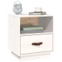Nachttische 2 Stk. massives Zirbenholz weiß 40x34x45 cm von vidaXL, Nachttische - Ref: Foro24-818298, Preis: 74,05 €, Rabatt: %