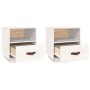 Bedside tables 2 units solid white pine wood 40x34x45 cm by vidaXL, Nightstands - Ref: Foro24-818298, Price: 74,05 €, Discoun...
