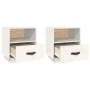 Bedside tables 2 units solid white pine wood 40x34x45 cm by vidaXL, Nightstands - Ref: Foro24-818298, Price: 73,35 €, Discoun...