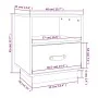 Bedside tables 2 units solid white pine wood 40x34x45 cm by vidaXL, Nightstands - Ref: Foro24-818298, Price: 73,35 €, Discoun...