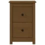 Mesita de noche madera maciza de pino marrón miel 40x35x61,5 cm de vidaXL, Mesitas de noche - Ref: Foro24-820952, Precio: 54,...