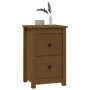 Solid pine wood honey brown bedside table 40x35x61.5 cm by vidaXL, Nightstands - Ref: Foro24-820952, Price: 54,99 €, Discount: %