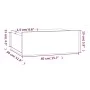 Mesita de noche flotante madera roble marrón 40x30x15 cm de vidaXL, Mesitas de noche - Ref: Foro24-815286, Precio: 30,36 €, D...