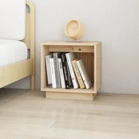 Solid pine wood bedside table 40x30x40 cm by vidaXL, Nightstands - Ref: Foro24-813335, Price: 30,75 €, Discount: %