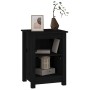 Nachttisch aus massivem schwarzem Kiefernholz, 40 x 35 x 55 cm von vidaXL, Nachttische - Ref: Foro24-820964, Preis: 38,27 €, ...
