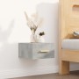 Mesitas de noche de pared 2 uds color gris hormigón 35x35x20 cm de vidaXL, Mesitas de noche - Ref: Foro24-812843, Precio: 40,...