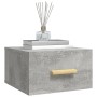Wall bedside tables 2 pcs concrete gray color 35x35x20 cm by vidaXL, Nightstands - Ref: Foro24-812843, Price: 40,51 €, Discou...