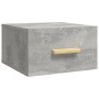 Mesitas de noche de pared 2 uds color gris hormigón 35x35x20 cm de vidaXL, Mesitas de noche - Ref: Foro24-812843, Precio: 40,...