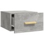 Mesitas de noche de pared 2 uds color gris hormigón 35x35x20 cm de vidaXL, Mesitas de noche - Ref: Foro24-812843, Precio: 40,...