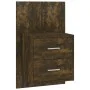 Mesita de noche de pared roble ahumado de vidaXL, Mesitas de noche - Ref: Foro24-816958, Precio: 36,08 €, Descuento: %