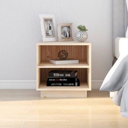 Solid pine wood bedside table 40x34x40 cm by vidaXL, Nightstands - Ref: Foro24-813325, Price: 41,31 €, Discount: %
