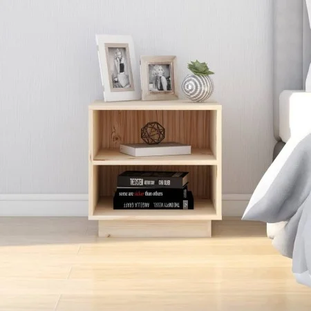 Solid pine wood bedside table 40x34x40 cm by vidaXL, Nightstands - Ref: Foro24-813325, Price: 40,62 €, Discount: %