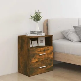 Smoked oak nightstand 50x32x60 cm by vidaXL, Nightstands - Ref: Foro24-815858, Price: 44,55 €, Discount: %